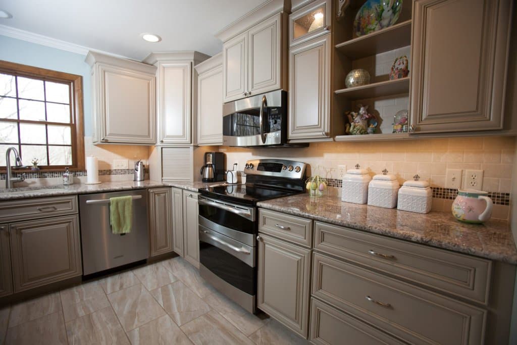 Stunning Taupe Kitchen in Glencoe - Callier and Thompson